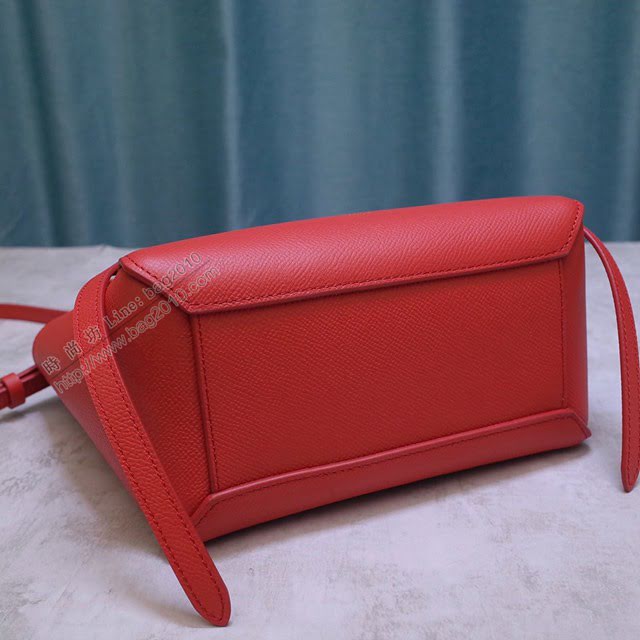 Celine女包 賽琳掌紋牛皮小號手提包 Celine belt bag鯰魚包 189003  slyd2047